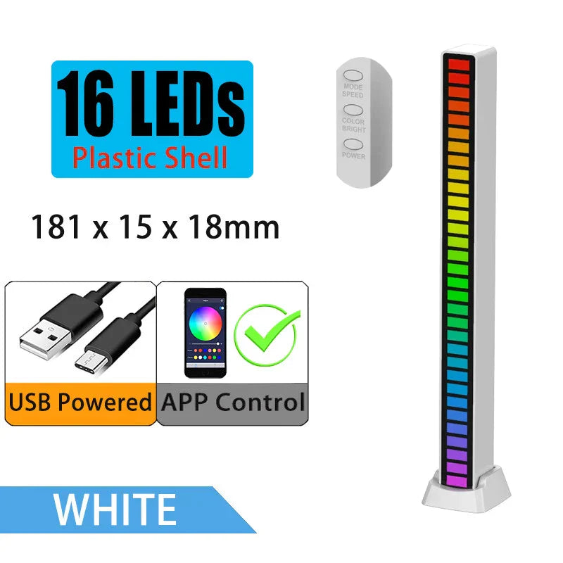 DecorBites™ LED Sound Control Light Bar with Bluetooth for Car Room TV Decoration