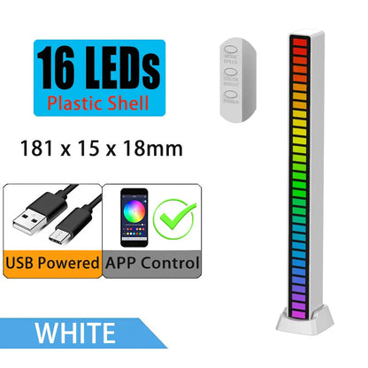 DecorBites™ LED Sound Control Light Bar with Bluetooth for Car Room TV Decoration