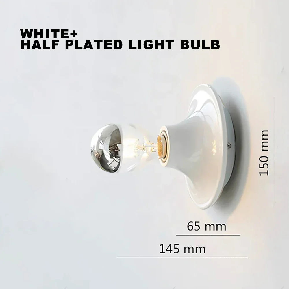 DecorBites™ LED Macaron Wall Lamp: Retro Colorful Bedroom Light, E27 Living Room Lighting