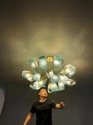 DecorBites™ Blue Glass LED Pendant Lamps - Modern Designer Lighting