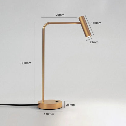 DecorBites™ Enna LED Dimmable Floor Lamp in Gold/Black/White for Minimalist Home Decor