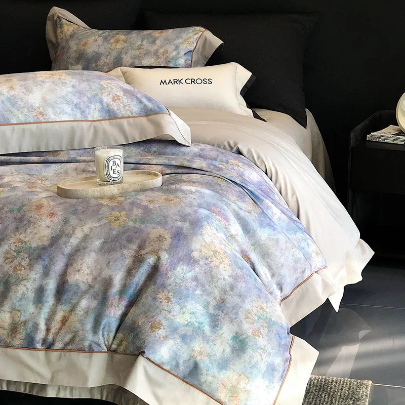 DecorBites™ Egyptian Cotton Bedding Sets for Queen King Ru Size Bed Linens