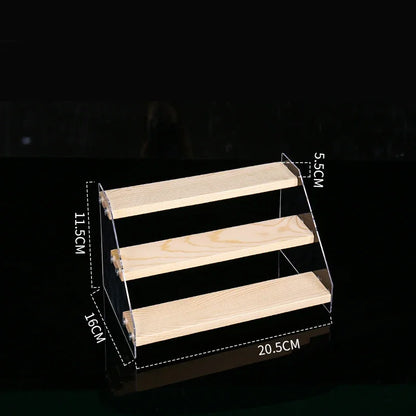 حامل عرض منظم مستحضرات التجميل الأكريليكي DecorBites™ - حامل مستحضرات تجميل شفاف مكون من 5 طبقات