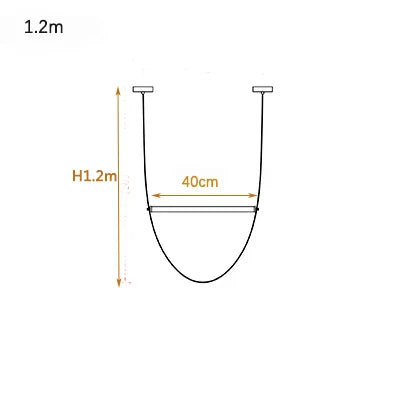 DecorBites™ Leather Belt Chandelier: Modern Glass Tube Designer Lighting for Home, Restaurant & Villa