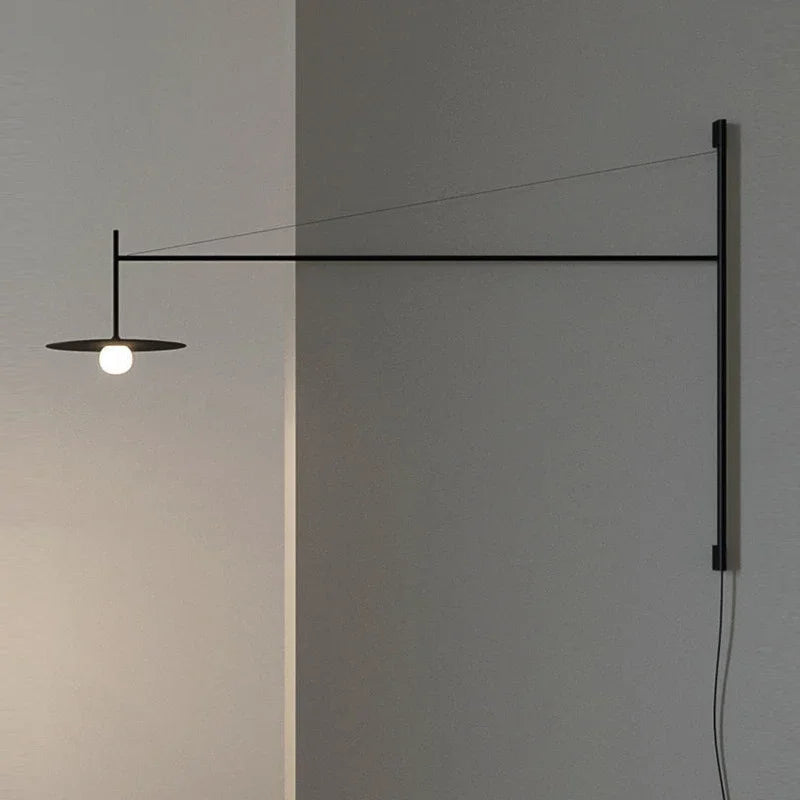 DecorBites™ Black Iron LED Long Wall Lamp for Living Room, Bedroom, Corridor - Nordic Style