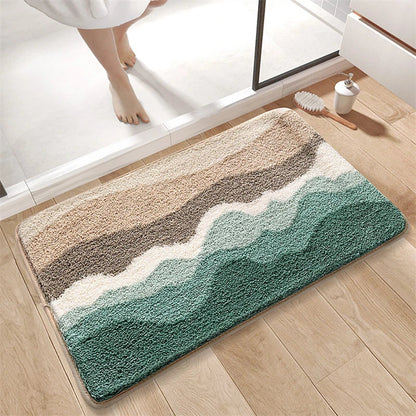 Decobites Soft Bathroom Rug Entry Mat with Superior Absorbency & Non-Slip Design