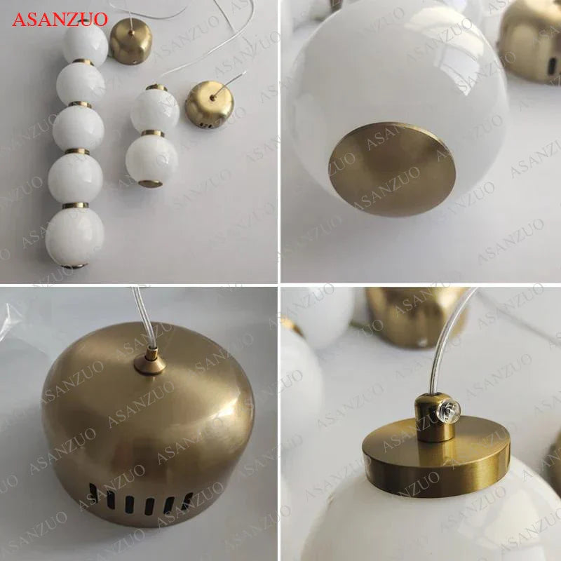 DecorBites™ Glass Ball Pendant Lights - Modern Nordic LED Creative Hanging Lamp for Home Decor