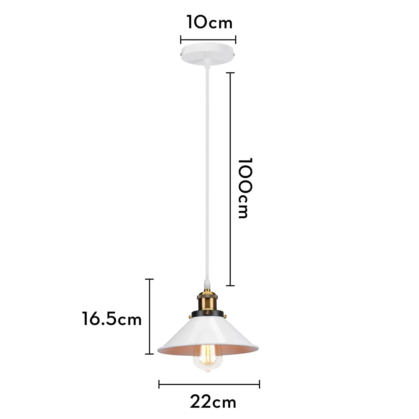 DecorBites™ Iron Pendant Light for Dining Room, Kitchen, and Bedroom