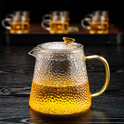 DecorBites™ Glass Tea Pot Set for Kung Fu Tea and Coffee Brewing