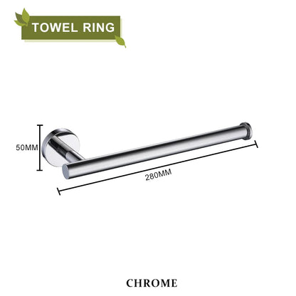 DecorBites™ Brushed Gold Bathroom Accessories Set Hand Towel Bar Rack Toilet Paper Holder