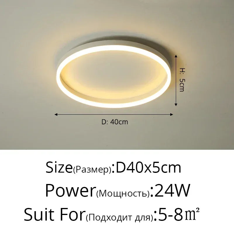 DecorBites™ Circular LED Ceiling Lights for Home Decor and Indoor Lighting