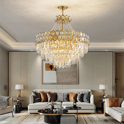 DecorBites™ Deluxe Crystal LED Pendant Lamp - Elegant Home Decor Lighting