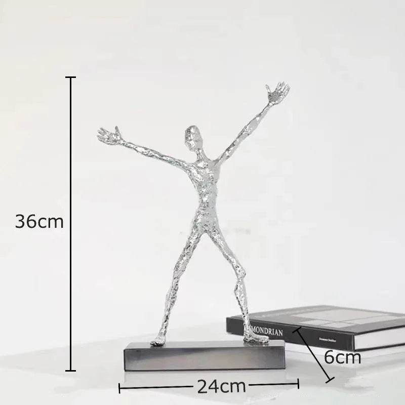 DecorBites™ Abstract Couple Statue for Desk Decoration and Room Aesthetics