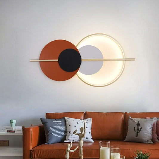 DecorBites™ Circular Sofa Luxury Wall Lamp: Simple Modern Nordic Bedroom Lighting