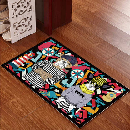 Decobites Underwater World Crystal Velvet Door Mat: Anti-Slip, Durable, Easy to Clean Rug