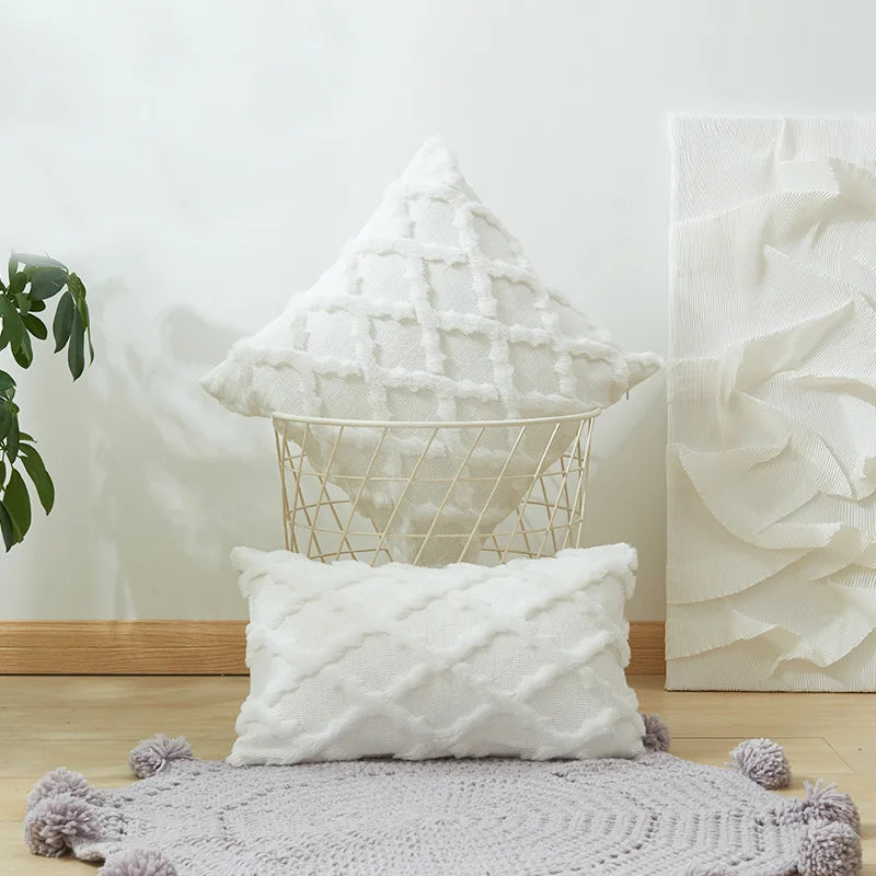 DecorBites™ Diamond Embroidery Cushion Cover for Modern Home Decor