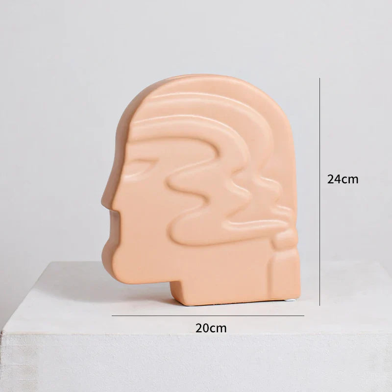 مزهرية سيراميك غير منتظمة من DecorBites™ لتنسيق الزهور العصرية وديكور الغرفة