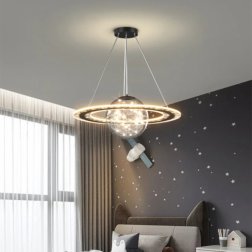 DecorBites™ Gold Acrylic Nordic Chandelier LED Pendant Lamp for Luxury Interior Lighting