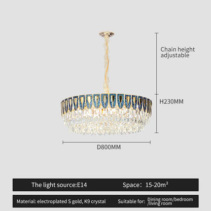 DecorBites™ Crystal Chandelier: Modern Luxury Lighting for Home, Hotel, Restaurant