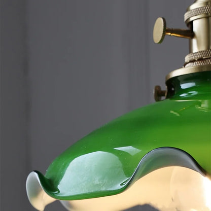 DecorBites™ Green Glass Adjustable LED Pendant Lamp - Modern Nordic Hanging Light