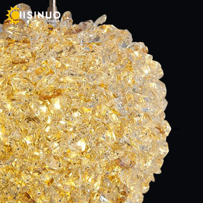 Lámpara colgante de bola de cristal DecorBites™ para dormitorio o bar