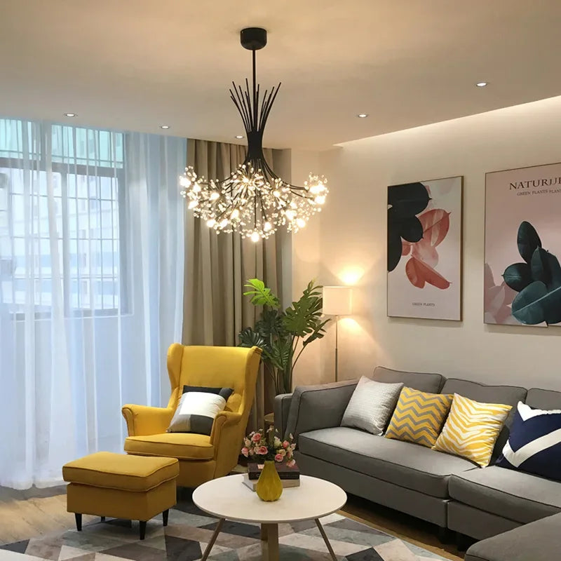 DecorBites™ Dandelion Chandelier: Modern Home Decor Living Room Light Fixture