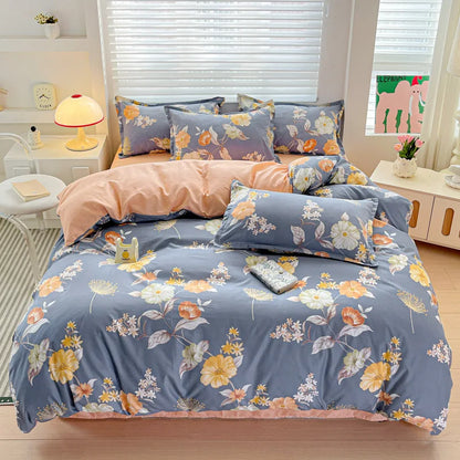 Juego de cama DecorBites™ Cozy Cotton para cama doble, kit de funda nórdica para otoño e invierno