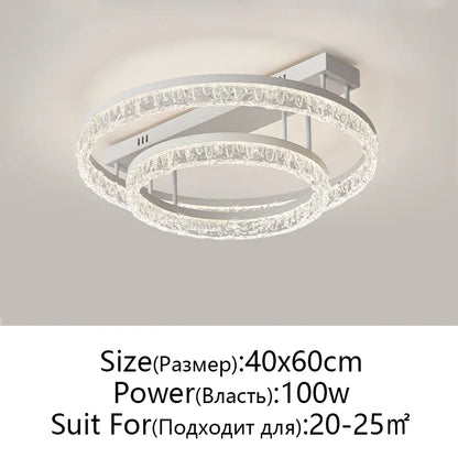 DecorBites™ LED Ring Chandelier with Remote Control - Modern Ceiling Lamp for Home Décor