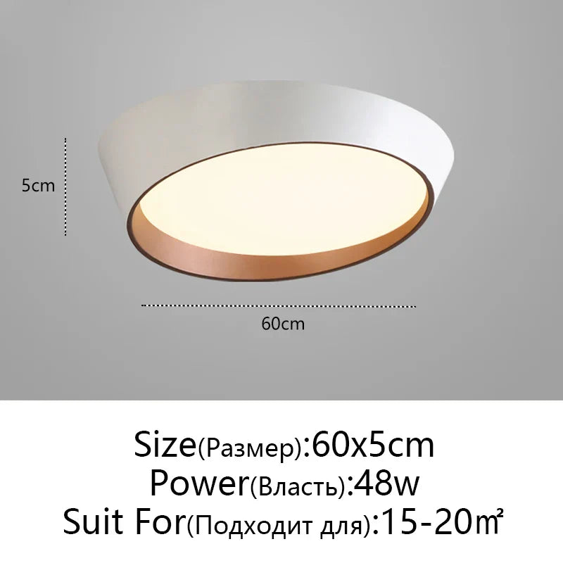 Lámpara de techo LED DecorBites™: Iluminación moderna para dormitorio