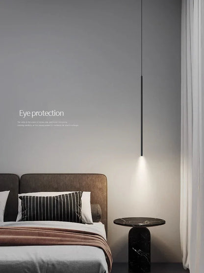 DecorBites™ LED Pendant Lights: Modern Minimalist Bedroom Chandelier Lamps for Living Room Décor
