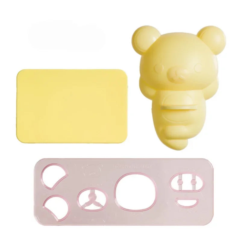 DecorBites™ Chicken Bear Rice Ball Mold Set: Kawaii Sushi Bento & Kitchen Tools
