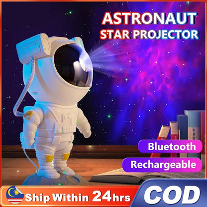 DecorBites™ Astronaut Galaxy Night Light Projector Aurora Borealis Lamp Kids Gift