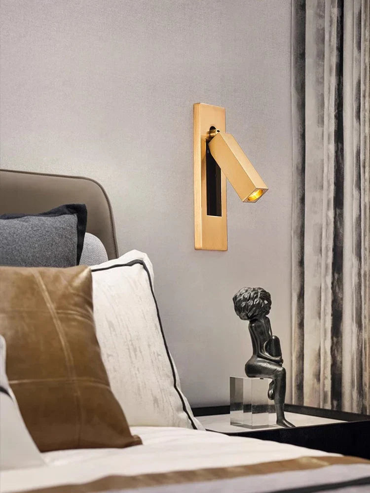 DecorBites™ LED Wall Lamp with Switch, USB Port, Rotatable - Bedroom Reading Light