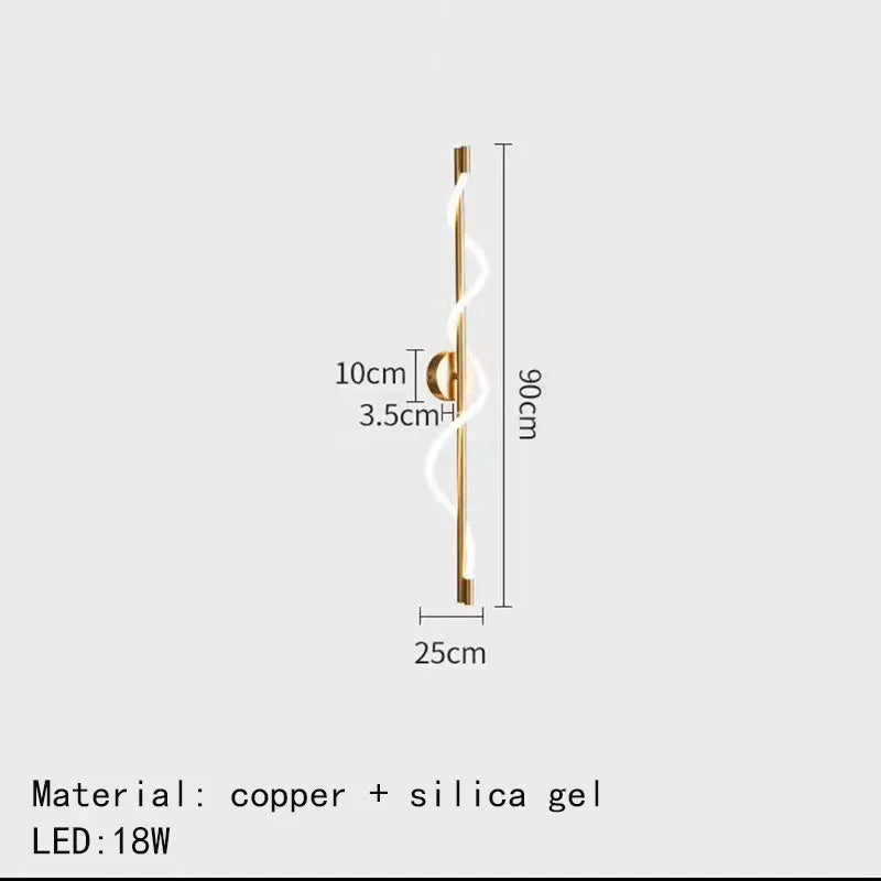 DecorBites™ Dimming Wall Lights in Gold, Black, or Copper for Living Room and Bedroom