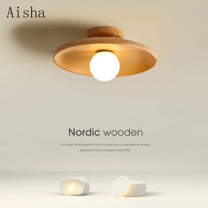 DecorBites™ Japanese Style Wooden Ceiling Lamp for Home Decor