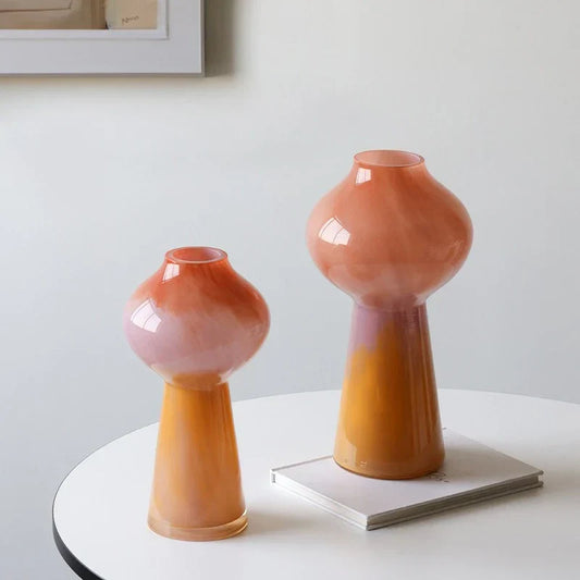 DecorBites™ Gradient Glass Vase Gourd Hydroponic Flower Arrangement Terrarium Bouquet Holder