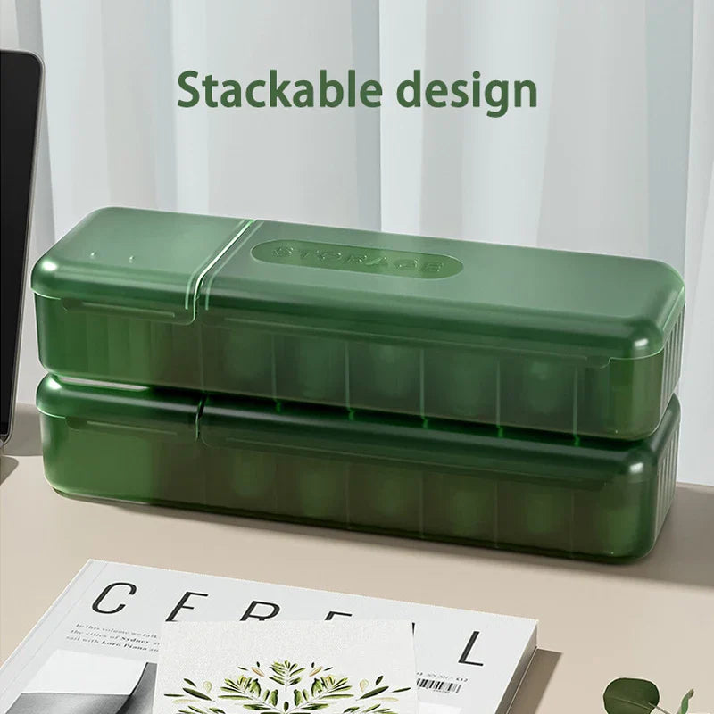 Caja de cables DecorBites™: Organizador de escritorio para cargador, cable y teléfono | Almacenamiento con tapa