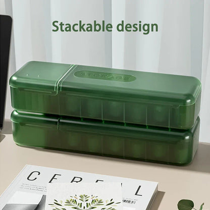 Caja de cables DecorBites™: Organizador de escritorio para cargador, cable y teléfono | Almacenamiento con tapa