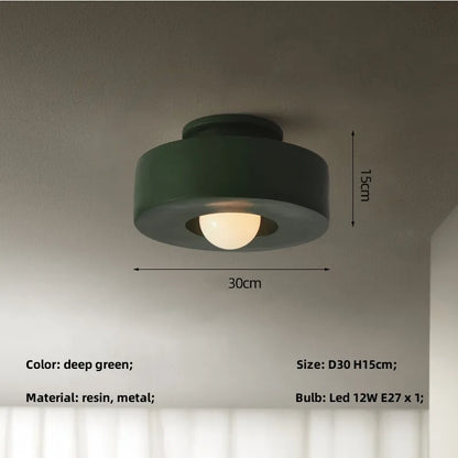 DecorBites™ Led Ceiling Light Macaron Minimalist Small Round Hallway Balcony Bedroom E27