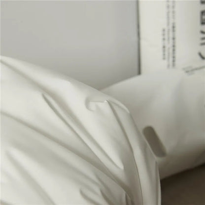 DecorBites™ 100% Cotton Rectangle Neck Pillow - Hotel & Home Solid Color