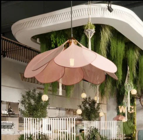 DecorBites™ Colorful Petal Fabric Art Chandelier Pendant Lights