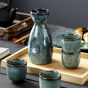 Juego de Cerámica Japonesa Vintage Decorbites™ para Vino | Dispensador Comercial para Sake y Shochu
