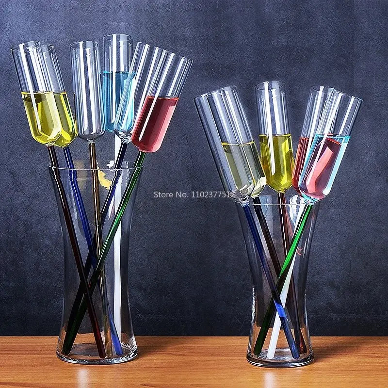 DecorBites™ Crystal Champagne Wine Glasses Cocktail Goblet Bar Party Drinking Cup 120/150ml