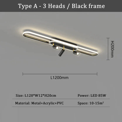 DecorBites™ LED Chandelier: Modern Ceiling Lighting for Living Dining Bedroom Kitchen Aisle