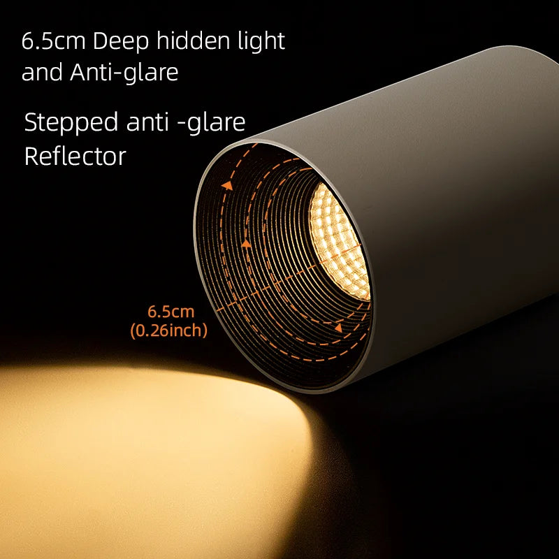 ديكوربايتس™ 7 واط إضاءة سقف من الألومنيوم غير اللامع لممر غرفة النوم