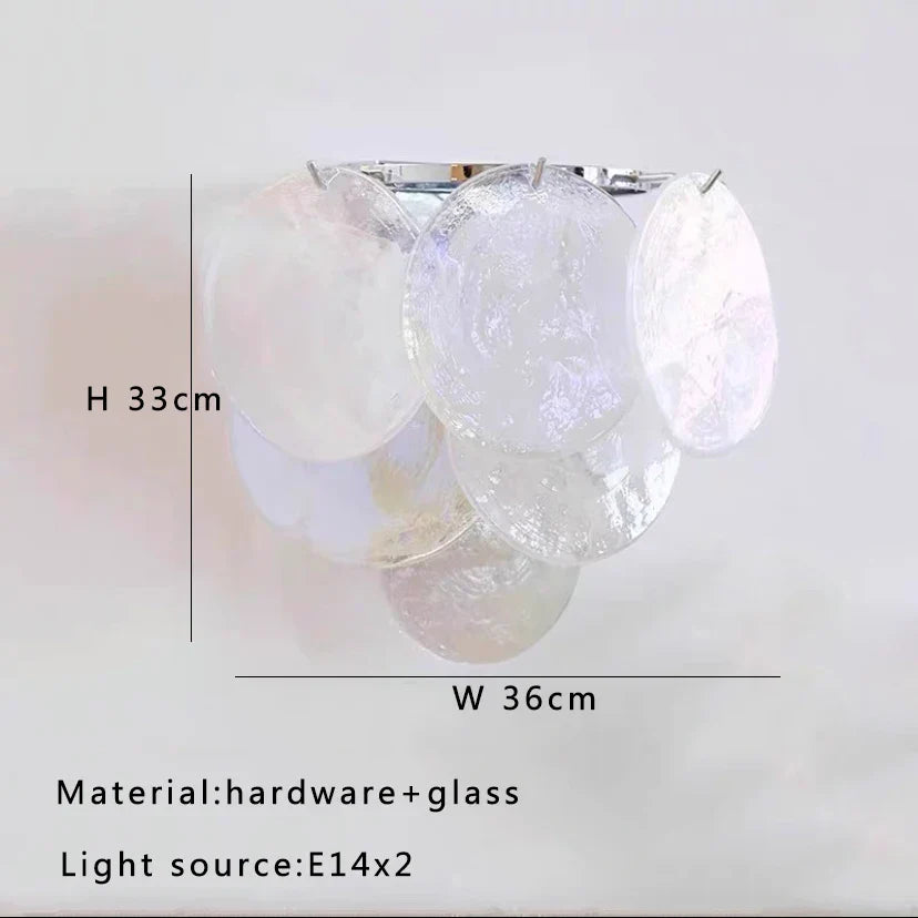 DecorBites™ Big White Glass Ceiling Pendant Lights for Home Decor Hanging Lamp