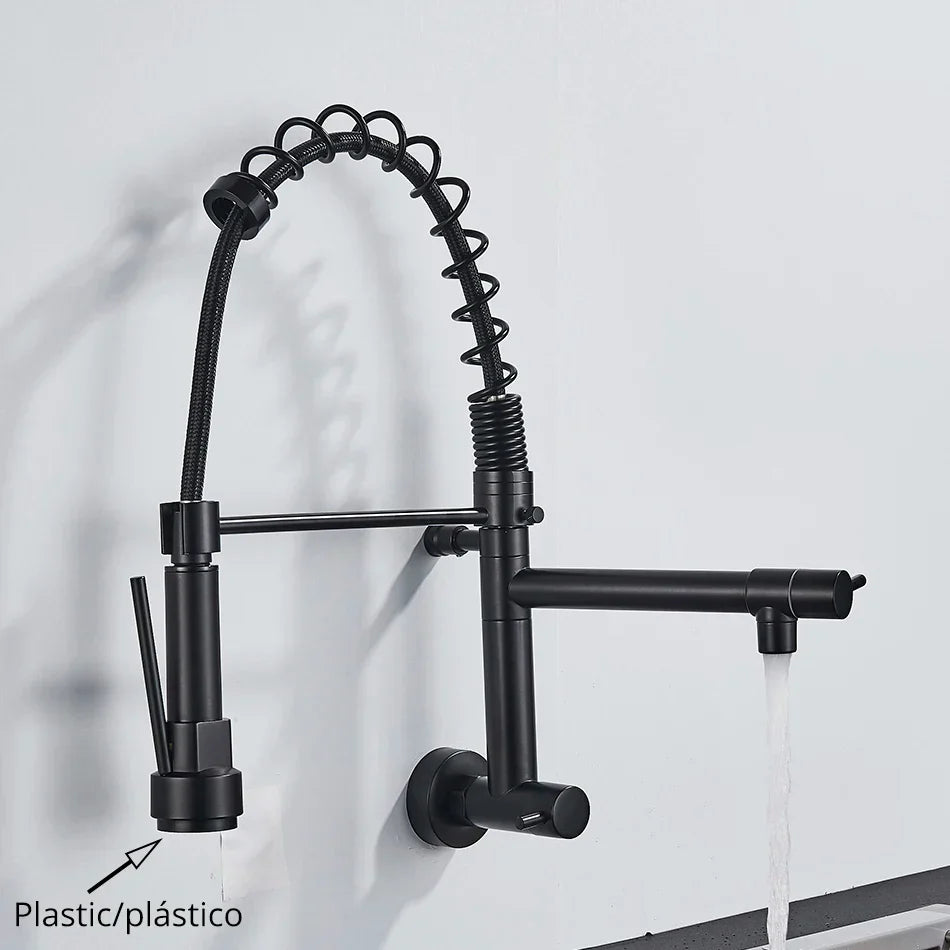 DecorBites™ Dual Spout Kitchen Faucet Swivel Wall Mount 360 Rotation Cold Water Tap