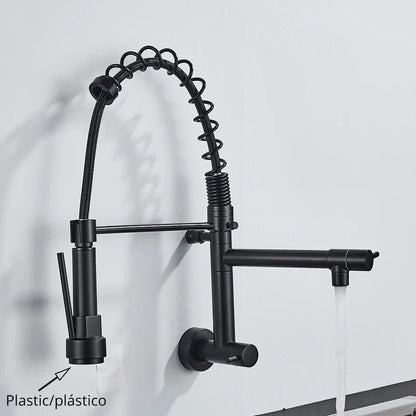 DecorBites™ Dual Spout Kitchen Faucet Swivel Wall Mount 360 Rotation Cold Water Tap