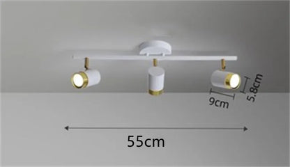 DecorBites™ Ceiling Chandelier Black White LED Spotlight for Living Room Bedroom Dining