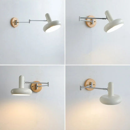 Lámpara de pared LED DecorBites™ de hierro forjado color crema para decoración de dormitorio y sala de estar